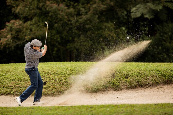How to mark unfinished holes on a score card